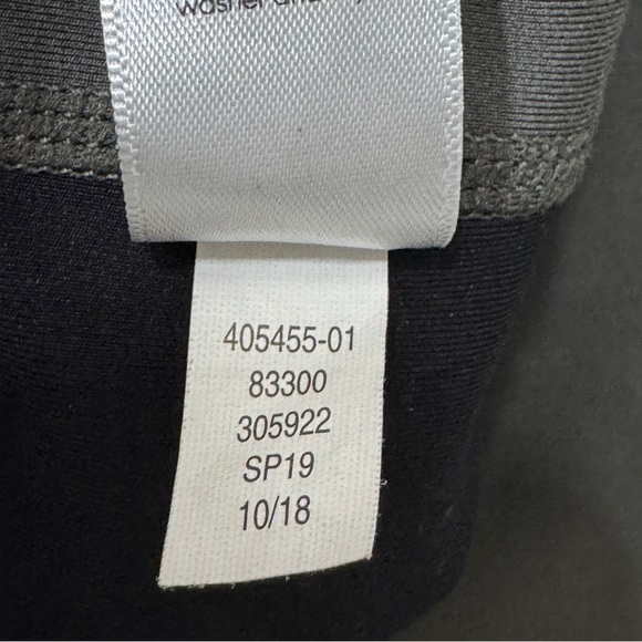 {Athleta} "Spar Colorblock 7/8 Leggings in Black Olive Neon" High Waist Stretch - Picture 7 of 8